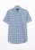LC Waikiki green and blue Regular Fit Short Sleeve Plaid Oxford Men's Shirt C365EAA7EAF7A2GS_5