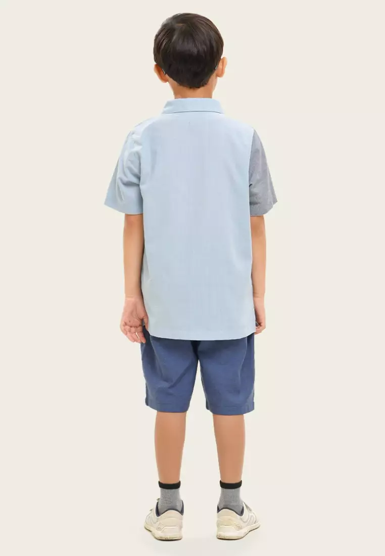 Rabbani - Setelan Baju Anak Laki-laki Kemkid Chio Aqua