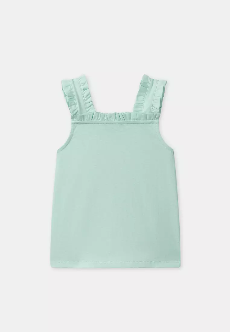 Blue green SET / Narwhal Print Top