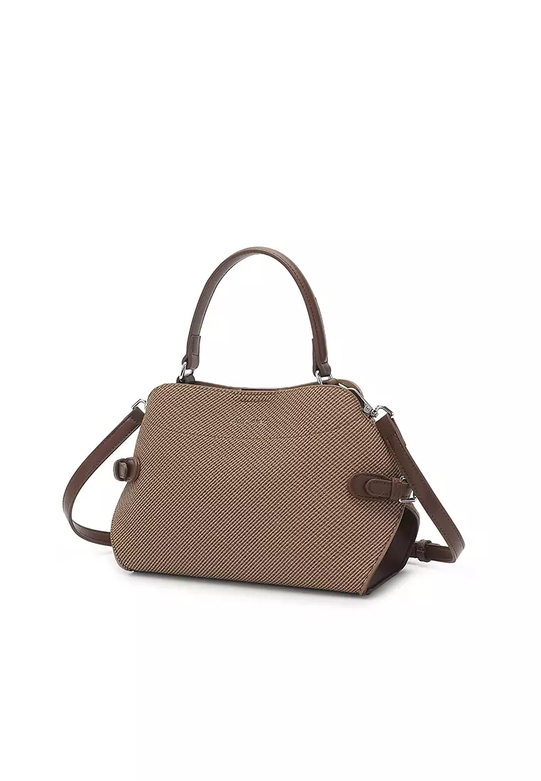 Women's Top Handle Bag / Sling Bag / Crossbody Bag / Shoulder Bag (手拿袋 / 斜孭袋 / 單肩包) - 棕色