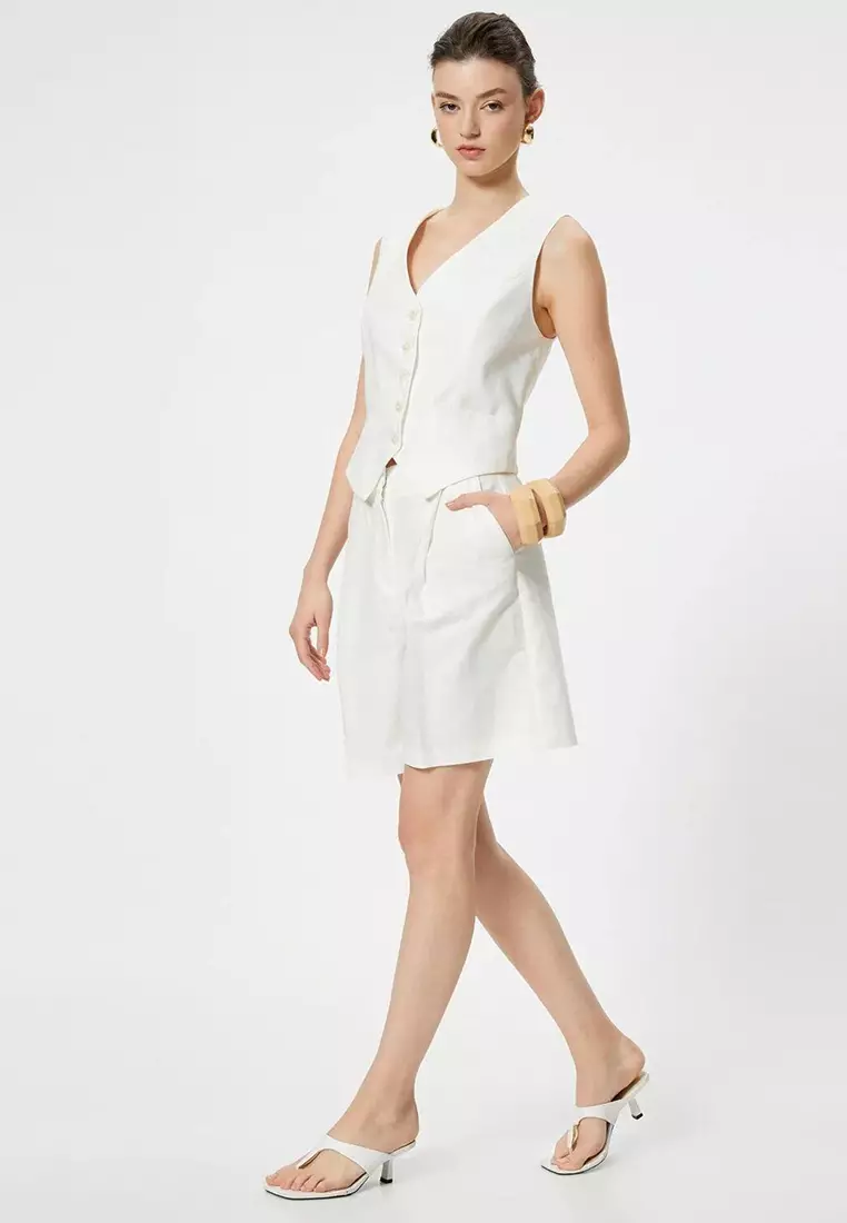 Sibil Çetinkaya x KOTON Tailored Shorts