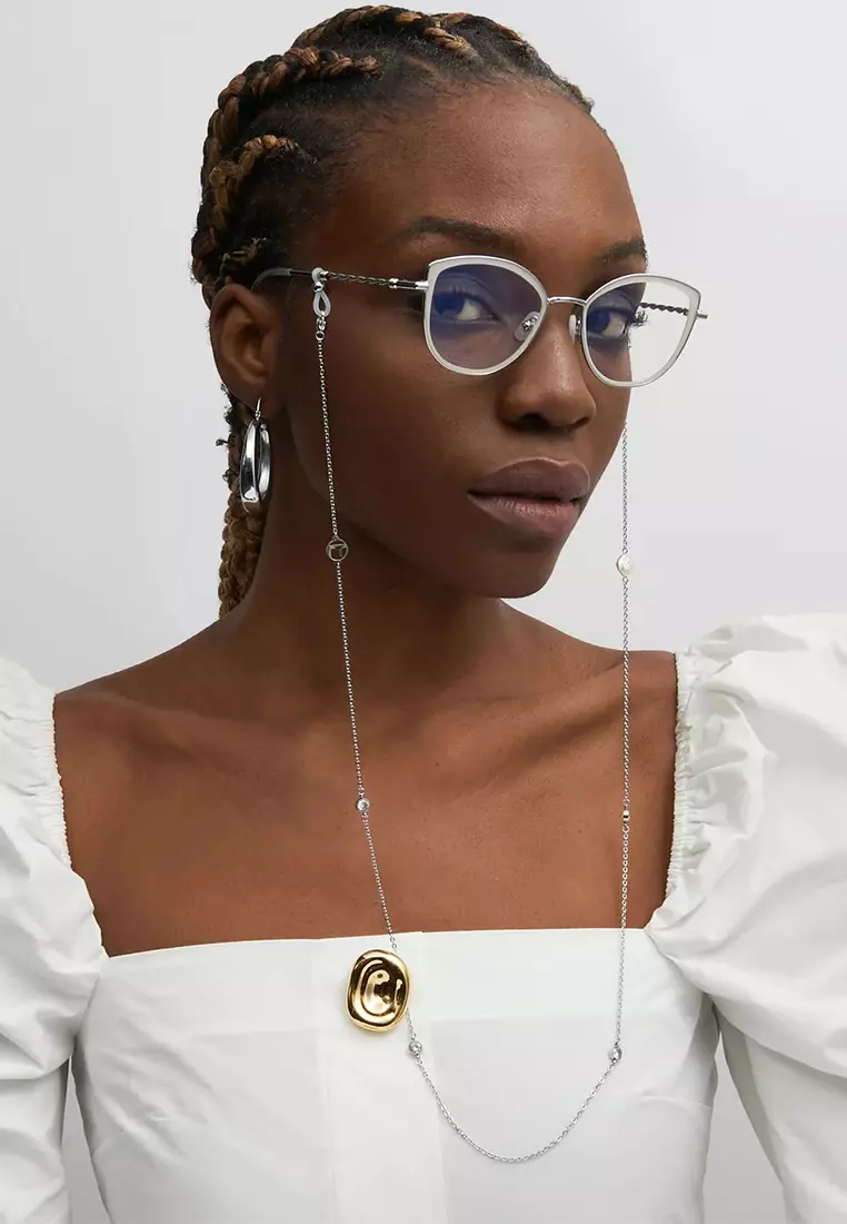 Wimbledon CH-102 Necklace Silver Eyewear Chain Accessories