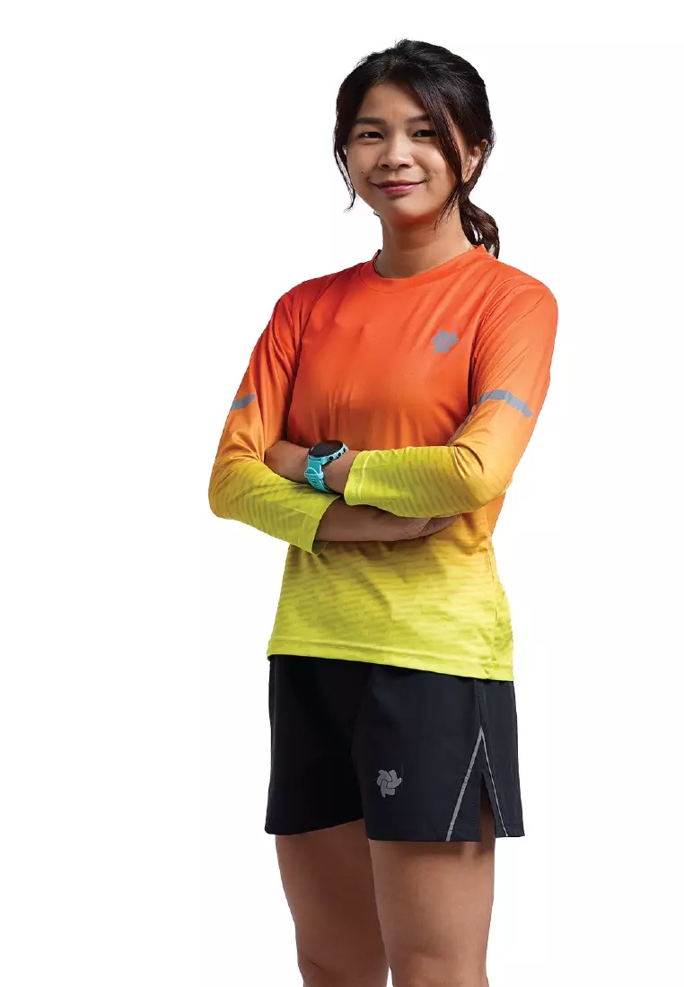 Tiento Baju Lari Ringan Jersey Running Anti UV Wanita Lengan Panjang Dry Fit Airlite