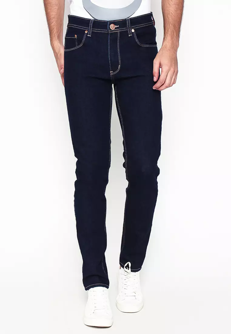 2Nd Red Slim Fit Denim Blue Black 133252