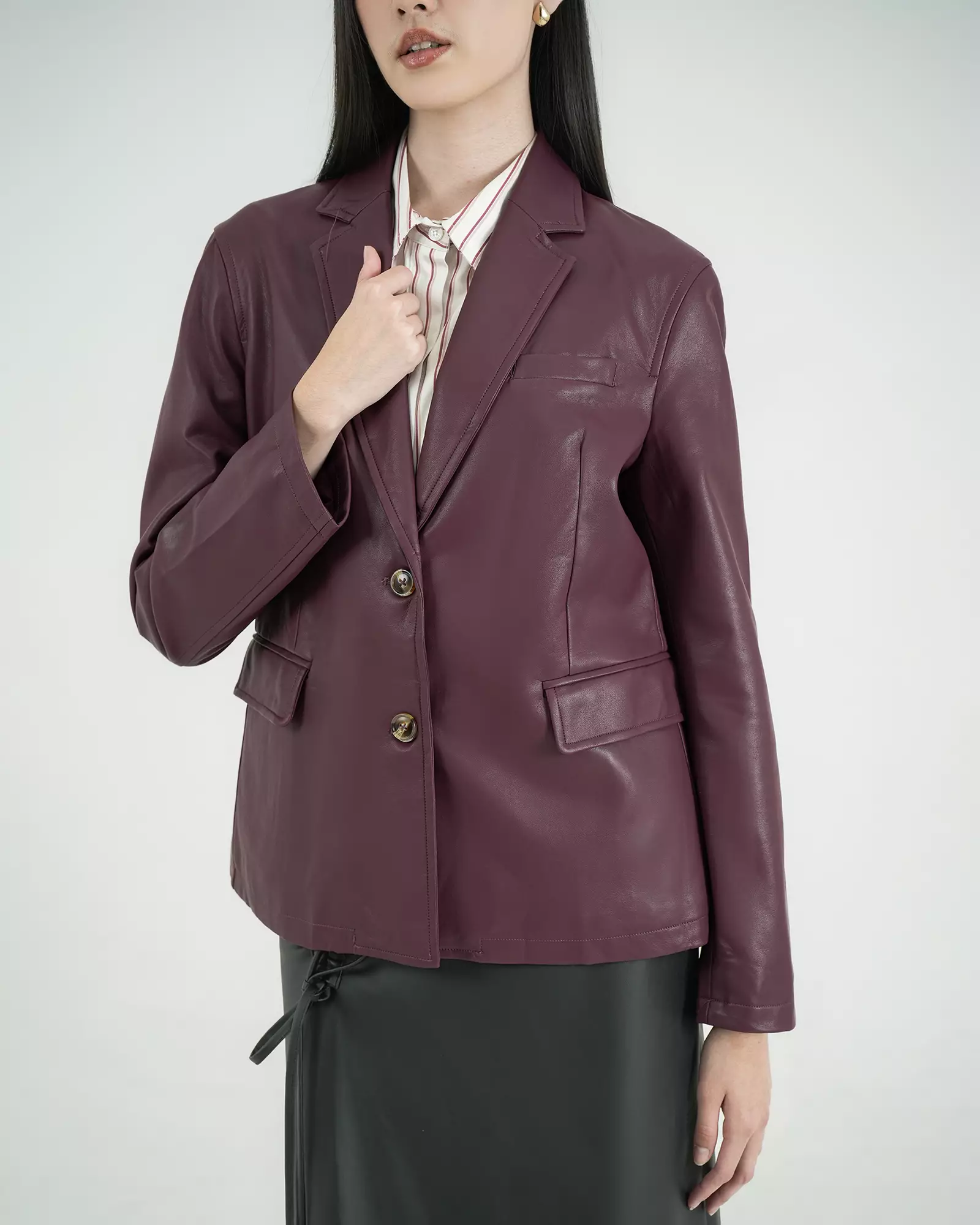 Geulis.id INDIRA JACKET - Wine