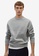 MANGO Man grey Plush Cotton Sweatshirt ADE4AAA8A4EB81GS_1