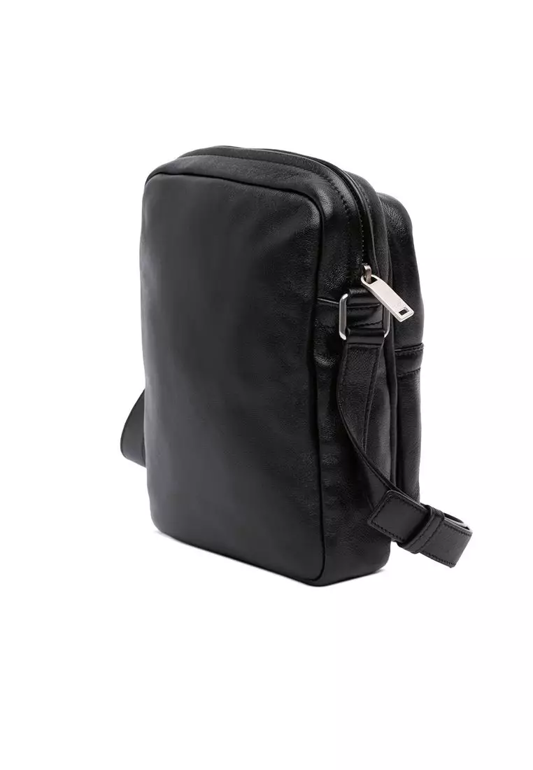 Pre-Loved Saint Laurent Leather Sid Messenger Bag