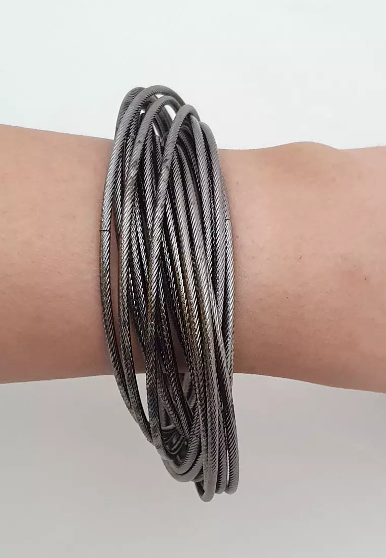 Interlink Bangle Grey