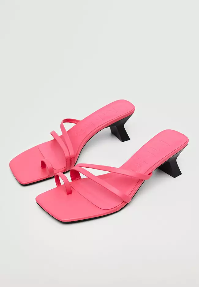 Mango discount pink sandals