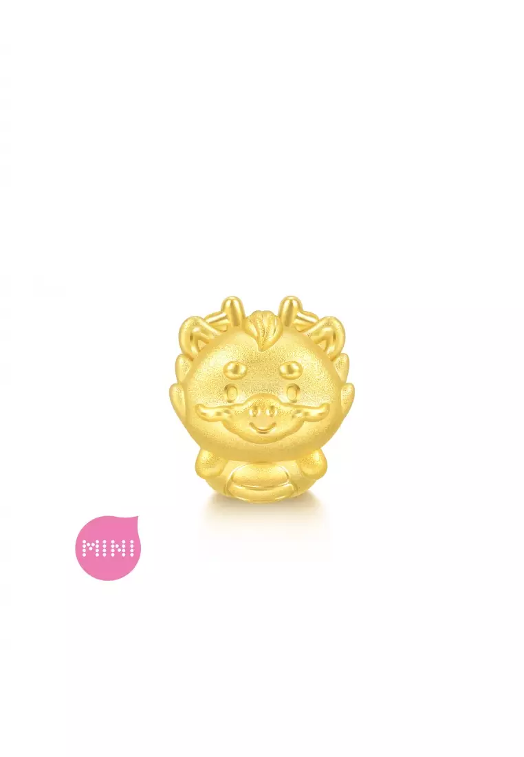 Charme 999 24K Gold Chinese Zodiac Dragon Charm 93695C (Bracelet not included)