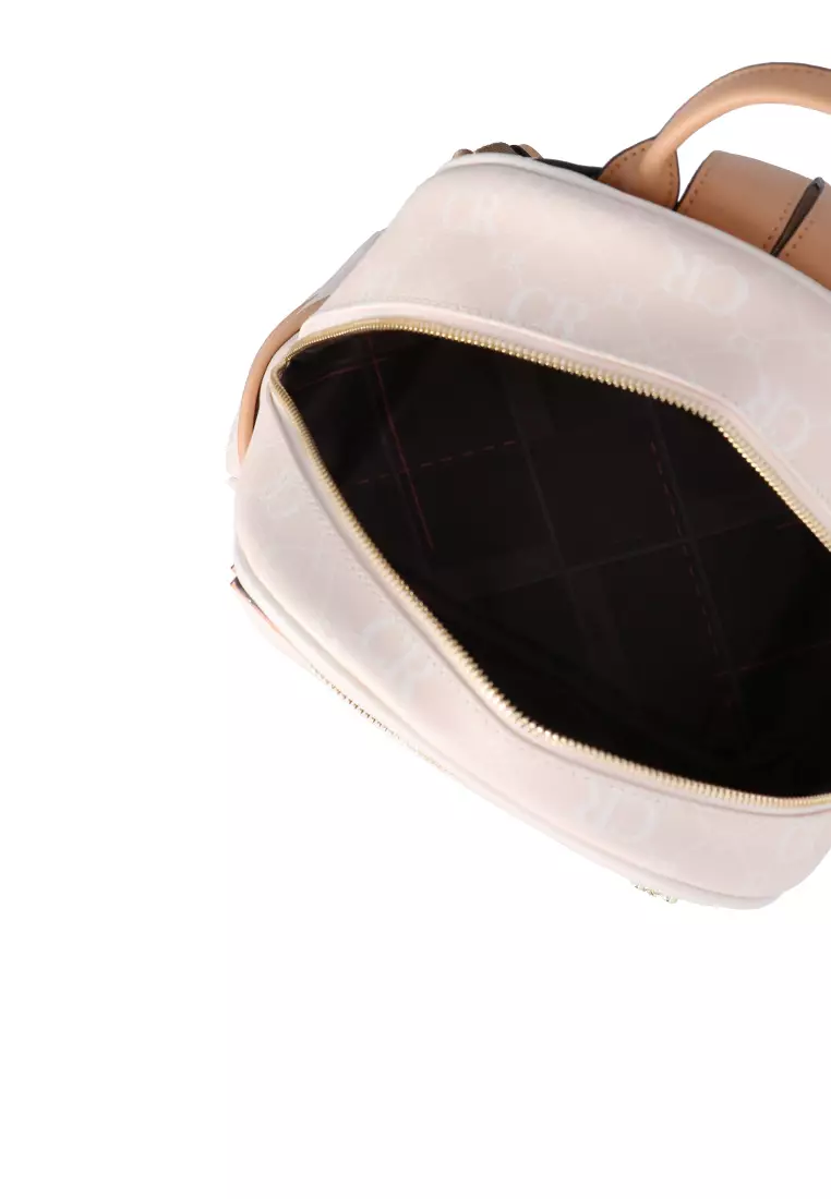 CR Monogram in Cream Backpack - Beige