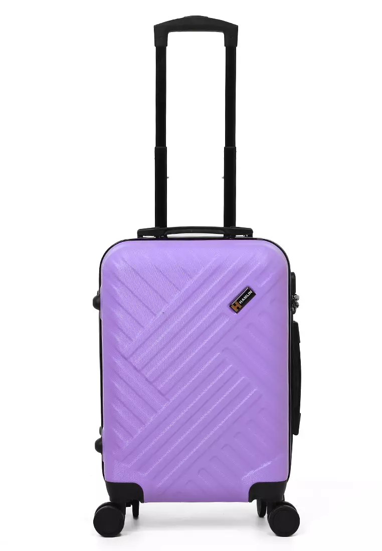 Carlton Koper Unisex Size 20 Inch Suitcase Large Compartment Material ABS+PVC Coated ORIGINAL - Purple