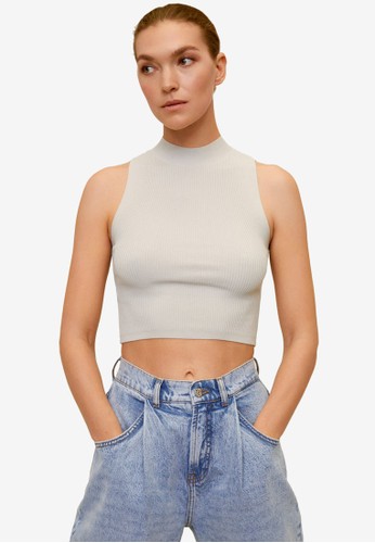 Jual Mango Ribbed Crop Top Original Zalora Indonesia