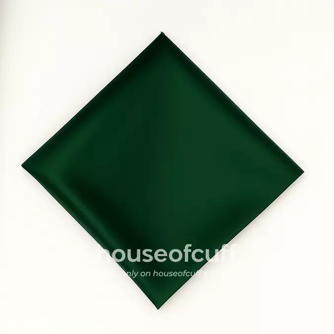 Houseofcuff dasi panjang dasi kupu pocket square satin Emerland