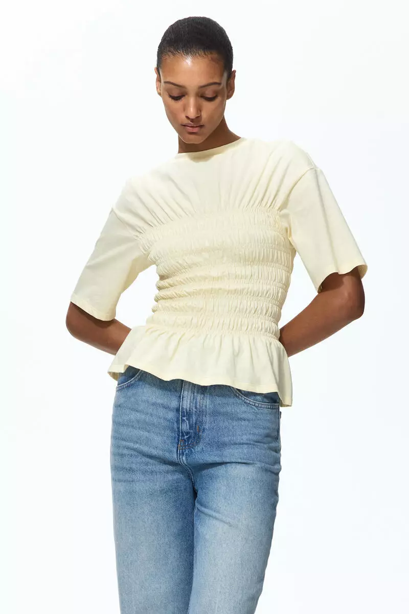 Smocked T-shirt