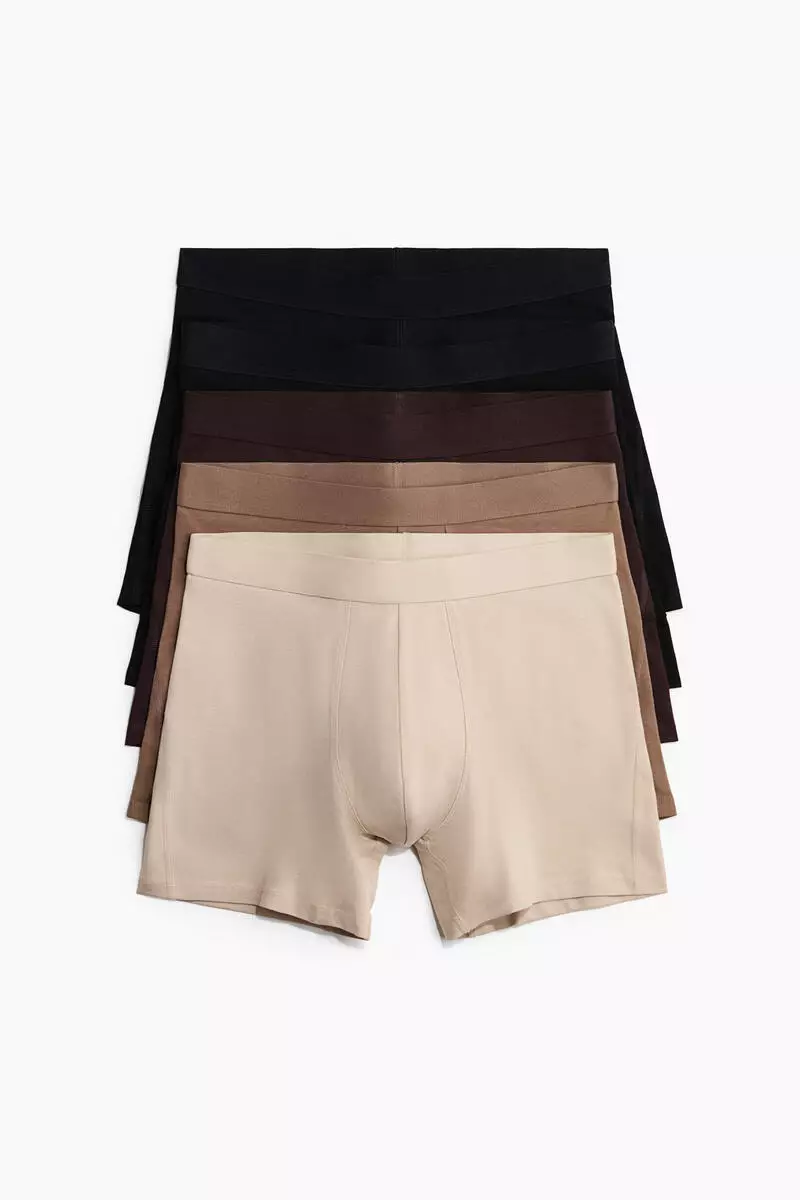 5-pack mid trunks with Lycra®