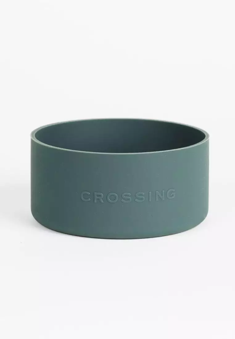 Crossing Silicone Water Bottle Boot - Fits Diameter 9-9.5cm (1100ml) Blistered Pack - Forest Green