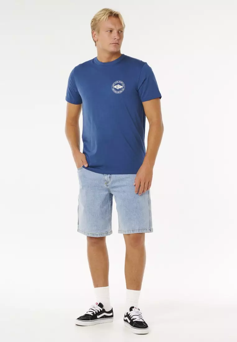 Men Staple Tee 0TQMTE-LIGHT NAVY
