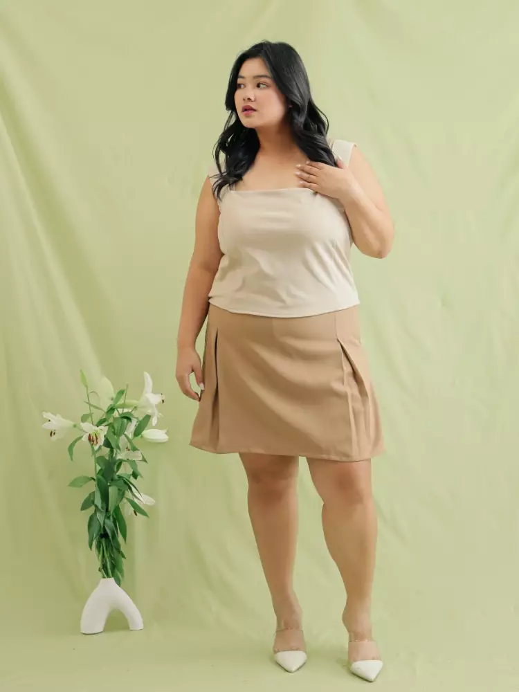 Xtramiles Ladies dress sienna tank top beige