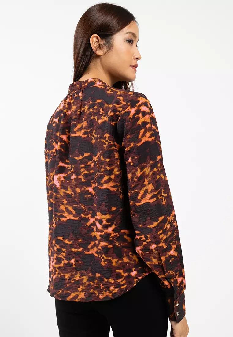 Long Sleeve Woven Top
