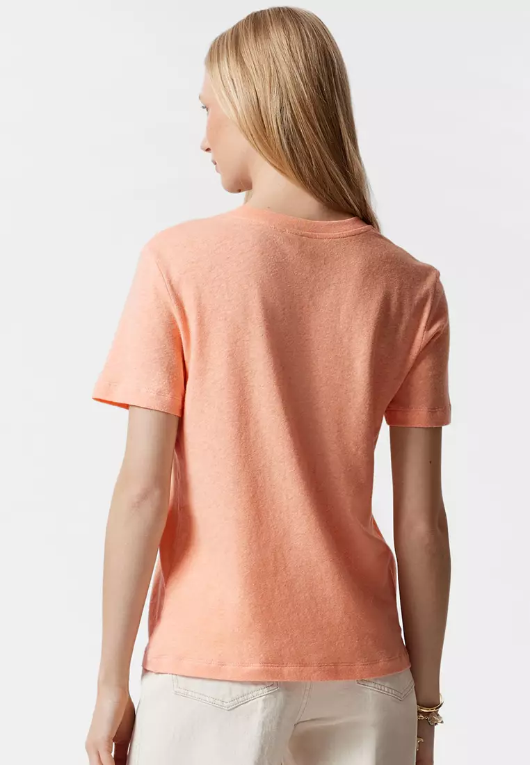 Linen-Blend T-Shirt
