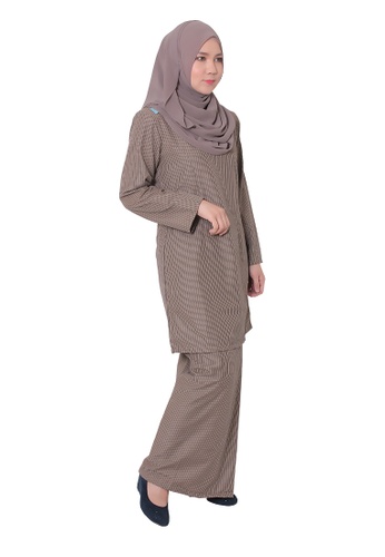 Buy Baju Kurung Mawar from AALIA in Brown only 196
