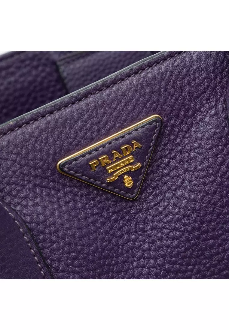 Pre-Loved Prada Vitello Daino Open Convertible Tote