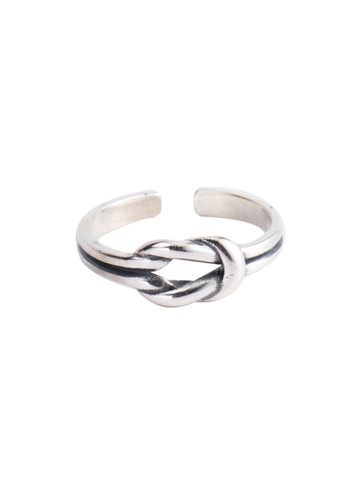 A-Excellence silver Premium S925 Sliver Knot Ring 99D35AC699BCF3GS_1