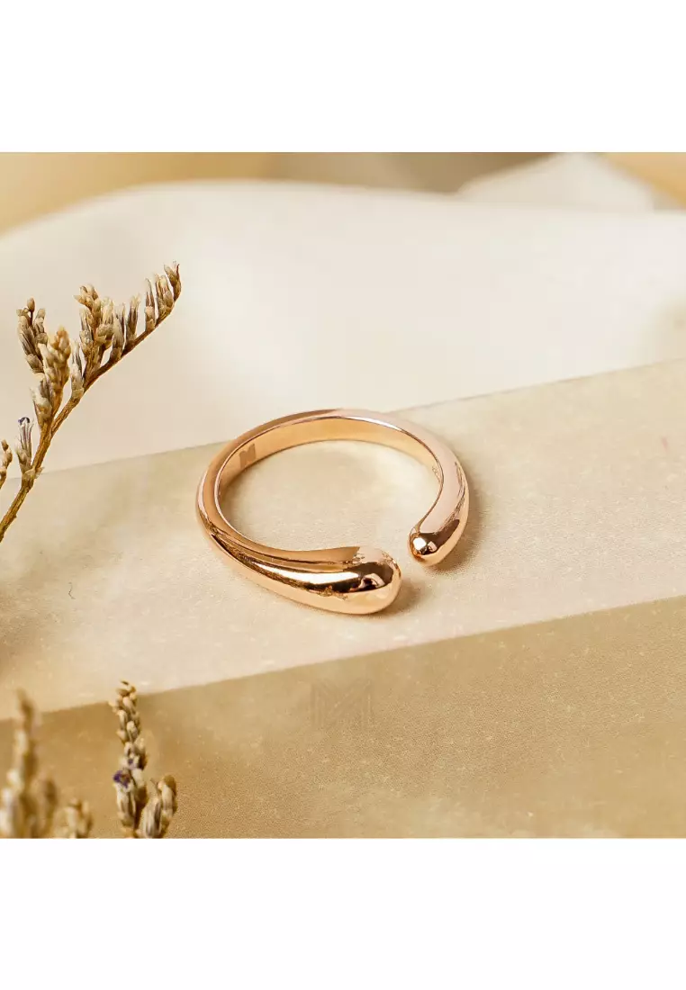 Buy Millenne MILLENNE Minimal Organic Form Rose Gold Adjustable