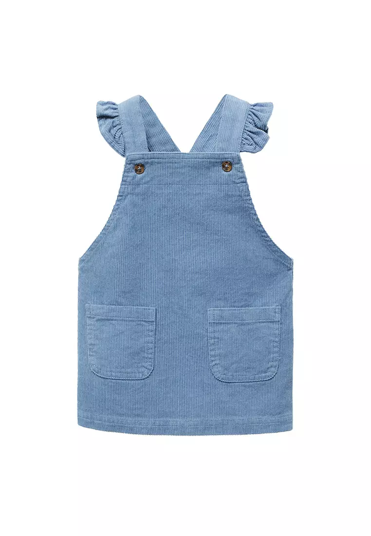 Mango corduroy hot sale pinafore dress