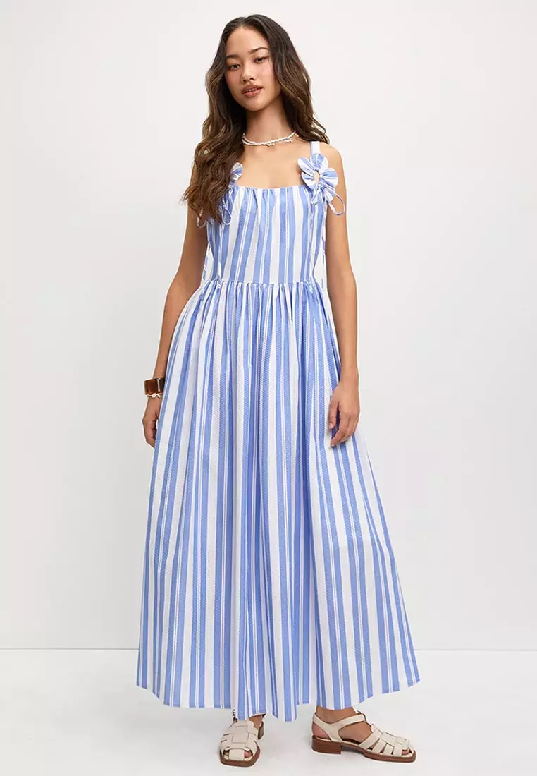 Floral Striped Dress