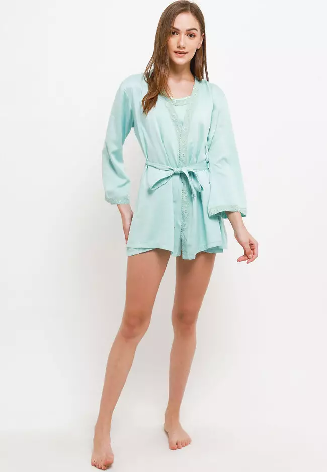 Kimono Sexy Satin Silk Dress Sleepwear