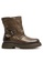 Twenty Eight Shoes brown Cow Leather Buckle Zipper Martin Boots QB166-1 D5A7BSH1050402GS_1