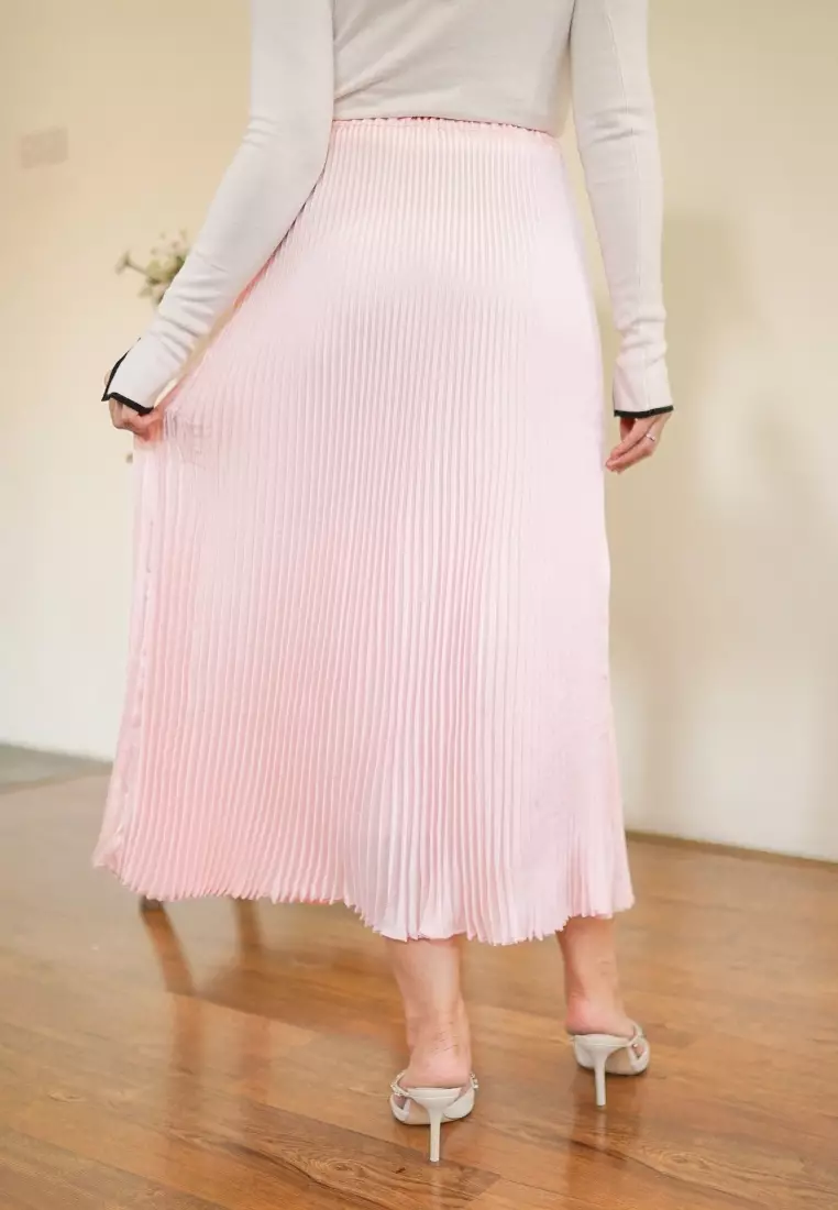 Emily Skirt - Soft Pink Midi