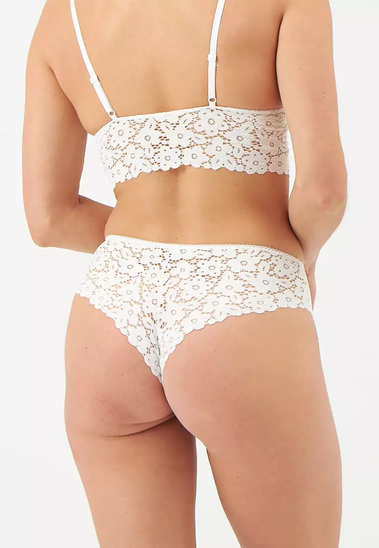 Buy DAGİ White Basic Slip, Regular Fit, Underwear for Women in