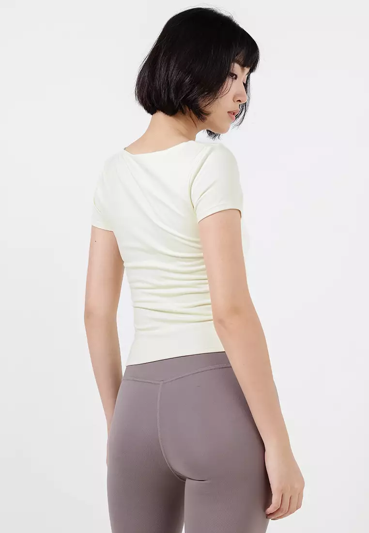 Ultra Soft Square Neck Fitted T-Shirt