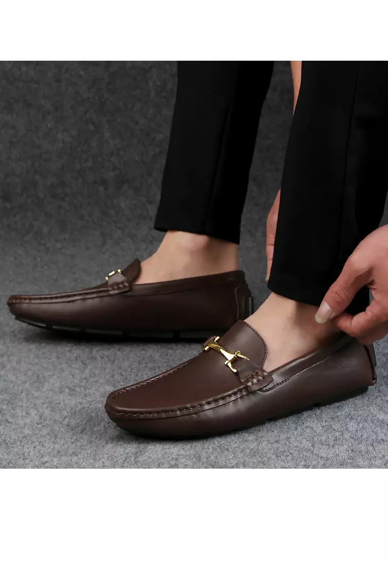 Leather Horsebit Loafers & Boat Shoes YY9016