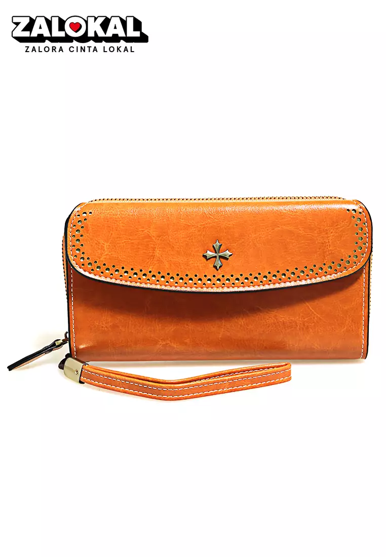 Dompet Pria Wanita Model Panjang Long Wallet Many Slot Material Leather ORIGINAL