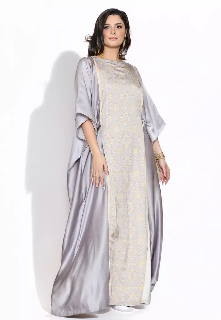 Kanzi Exclusive Short Sleeve Songket Kaftan