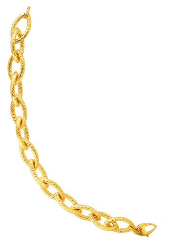 TOMEI TOMEI Italy Chain Link Bracelet, Yellow Gold 916 957E3AC028DA5CGS_1