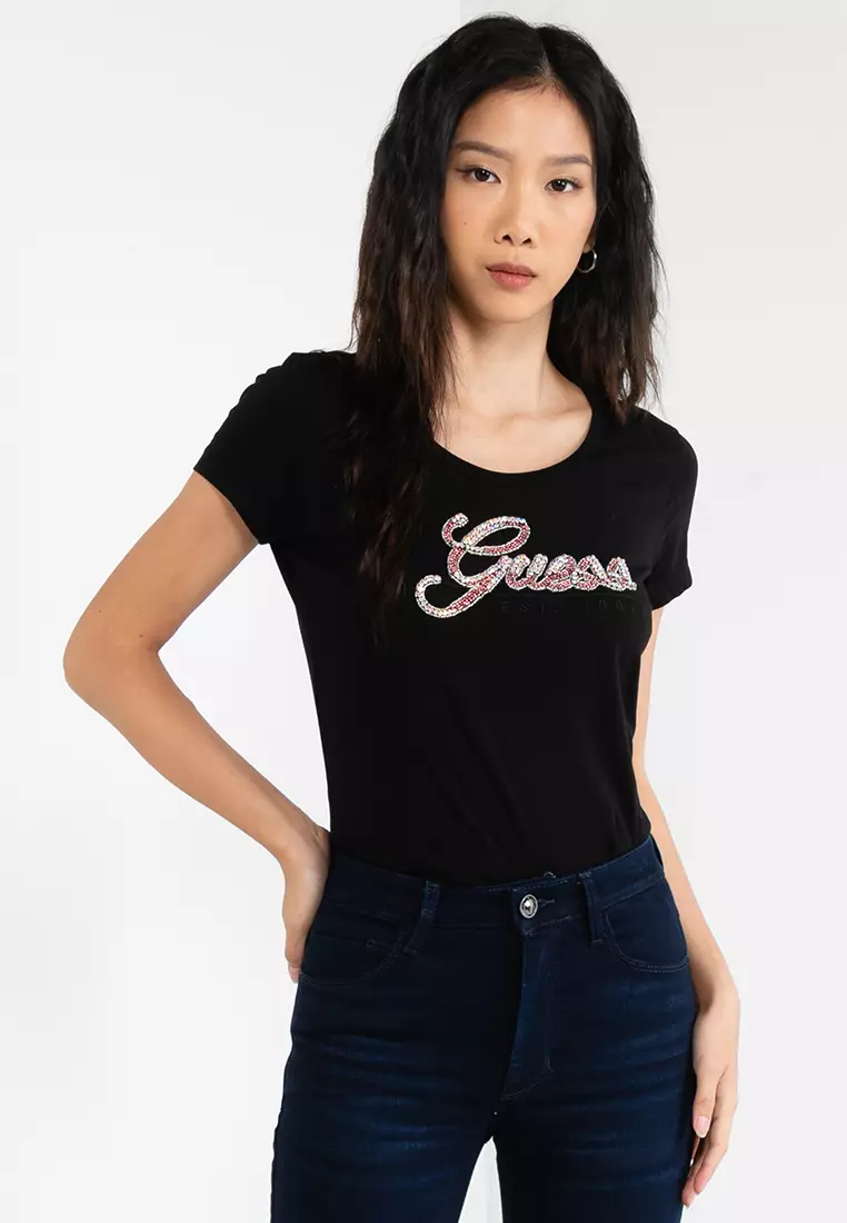 Buy Guess T Shirts For Women 2024 Online on ZALORA Singapore
