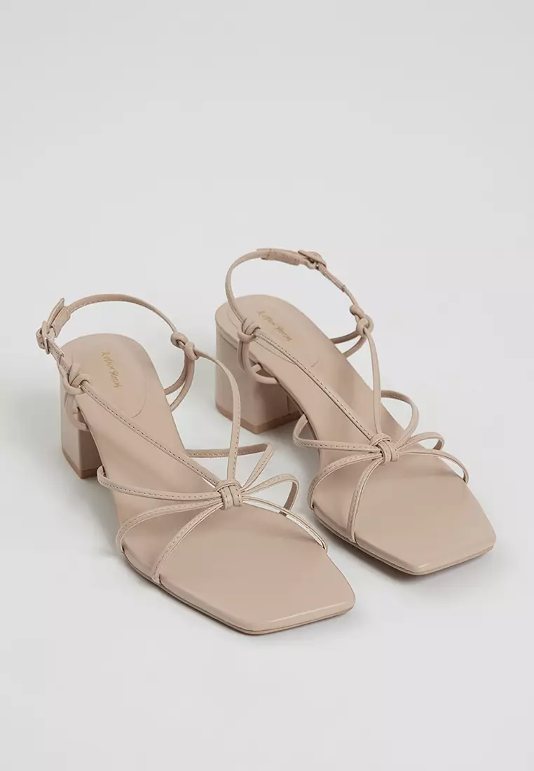Buy Other Stories Strappy Knotted Leather Sandals 2024 Online