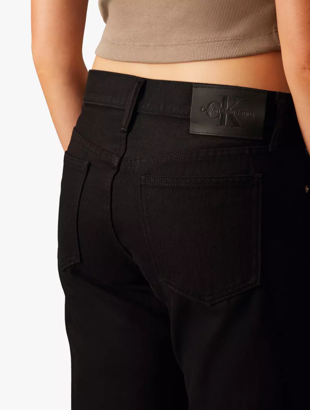Calvin Klein Jeans - Forever Black Low Rise Straight Jeans - Black - black