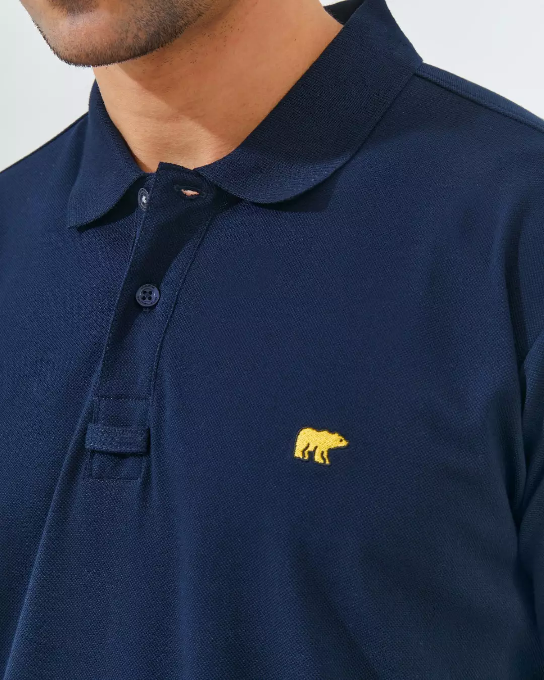 Jack Nicklaus Luther Polo Shirt Pria Regular Fit Navy Colour Navy
