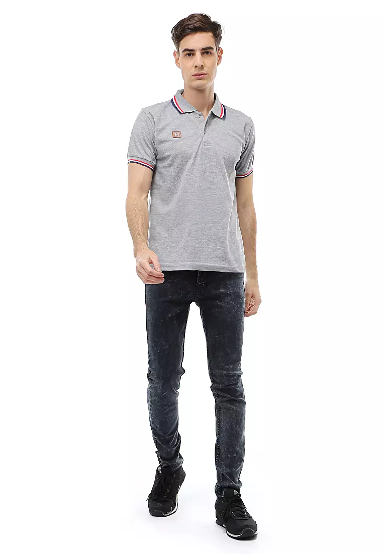 Jack Atasan Formal Kaos Polo Pria Short Sleeve Material Cotton ORIGINAL - Misty