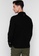 CK CALVIN KLEIN black Boiled Merino Wool Overshirt - Metal Plate 6BC8BAAED10A5FGS_2