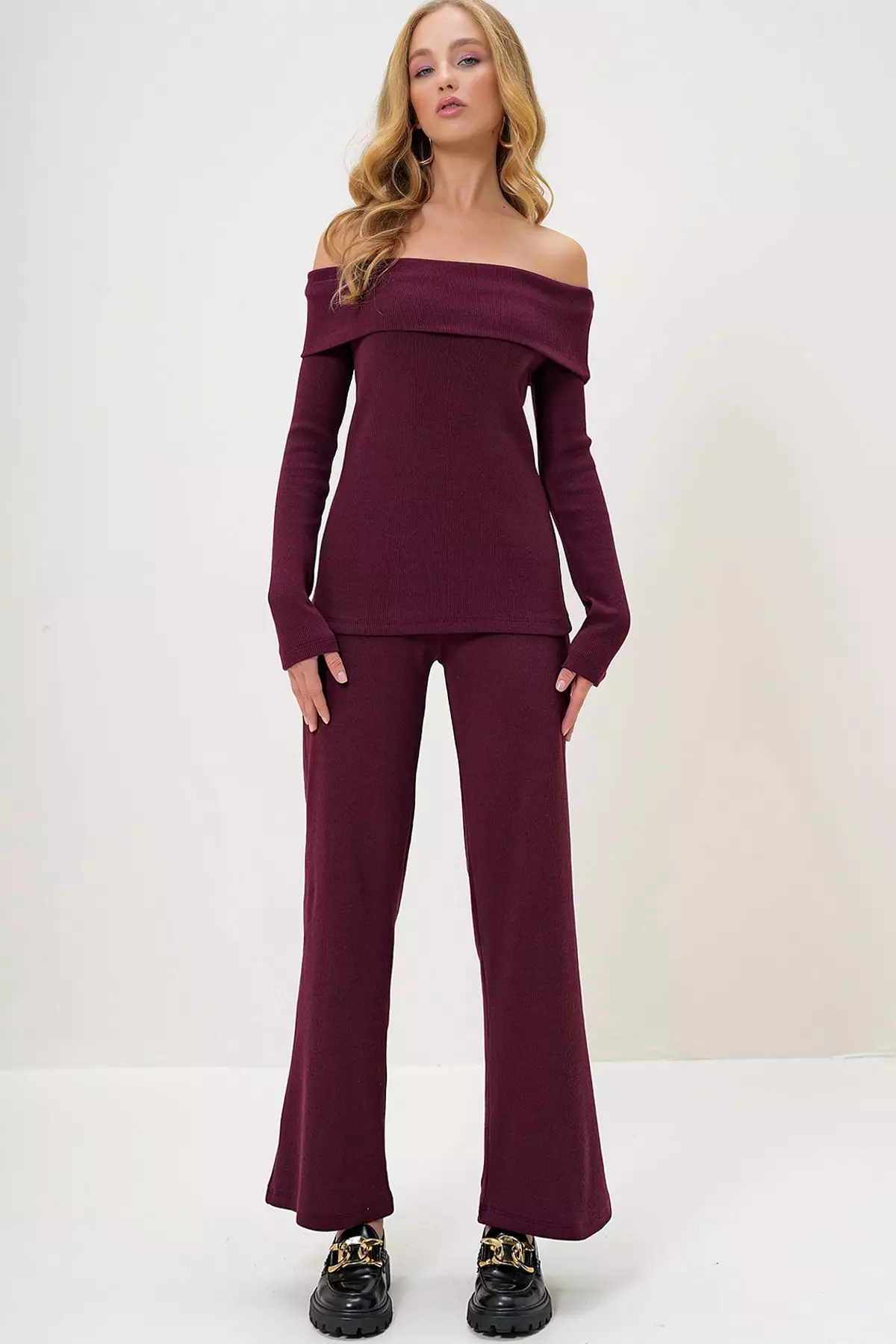 Off Shoulder Top & Pants Set