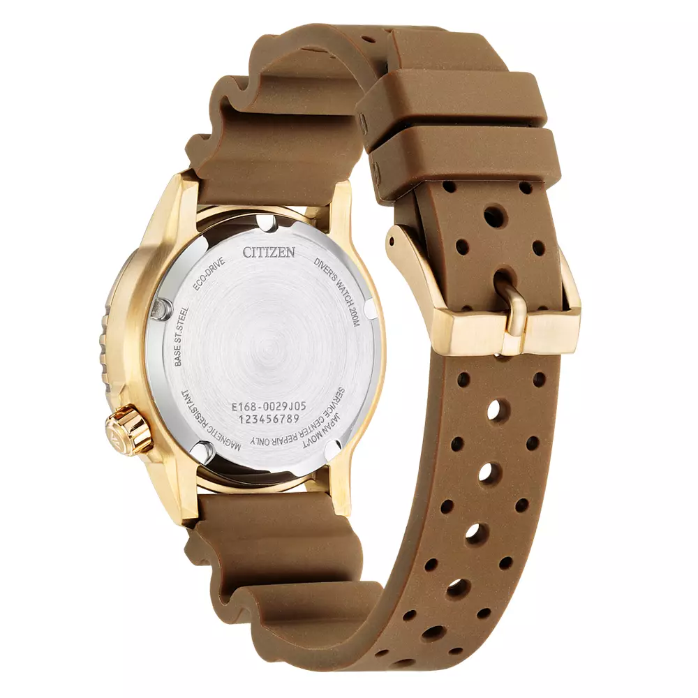 Citizen Promaster EO2022-02A Diver Light Grey Dial Brown Polyurethane Strap