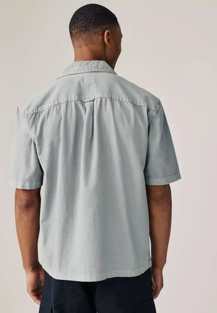 ★2022SS新作★LMC★CUBAN TERRY SHORT SLV SHIRT NEXT Printed Short Sleeve Shirt With Cuban Collar 2025 | Buy
