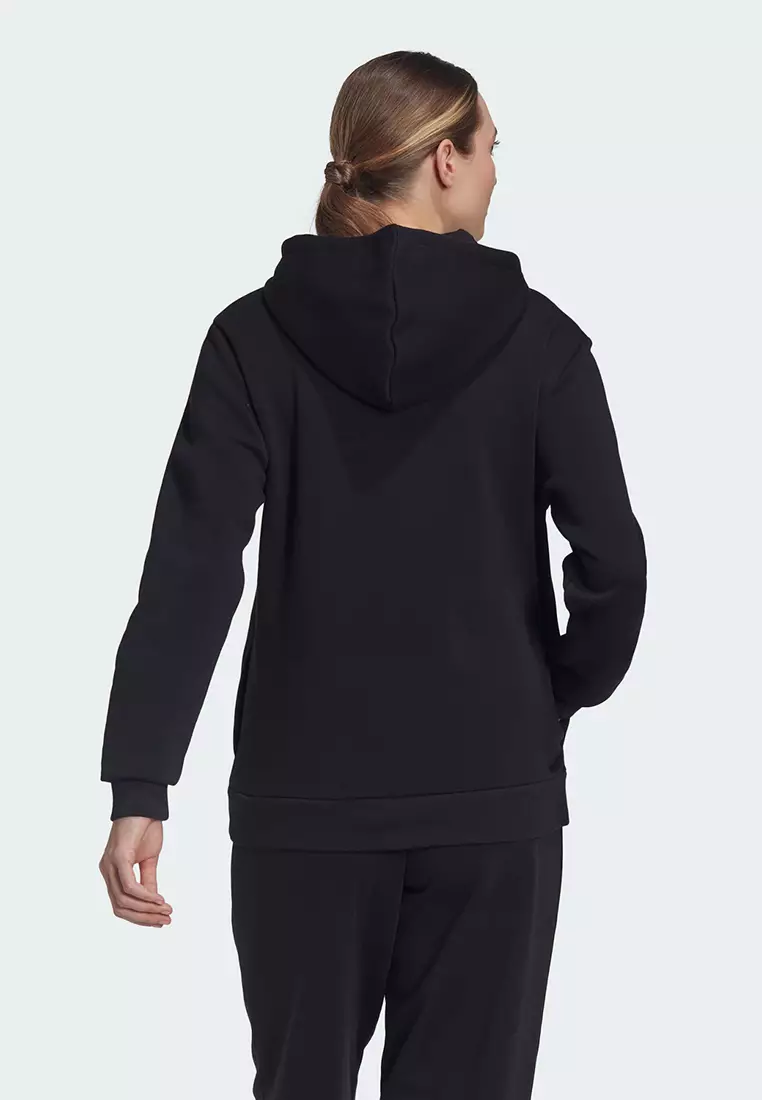 Buy adidas Essentials Linear Full-Zip French Terry Zip Hoodie Women  Lightgrey, White online